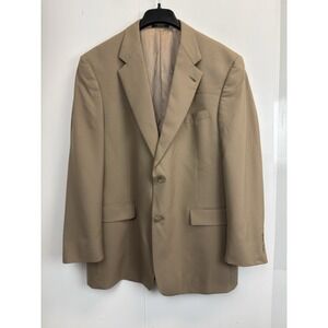 Hart Schaffner Marx Men's Size 44R‎ Tan Blazer Lightweight Wool Sport Coat